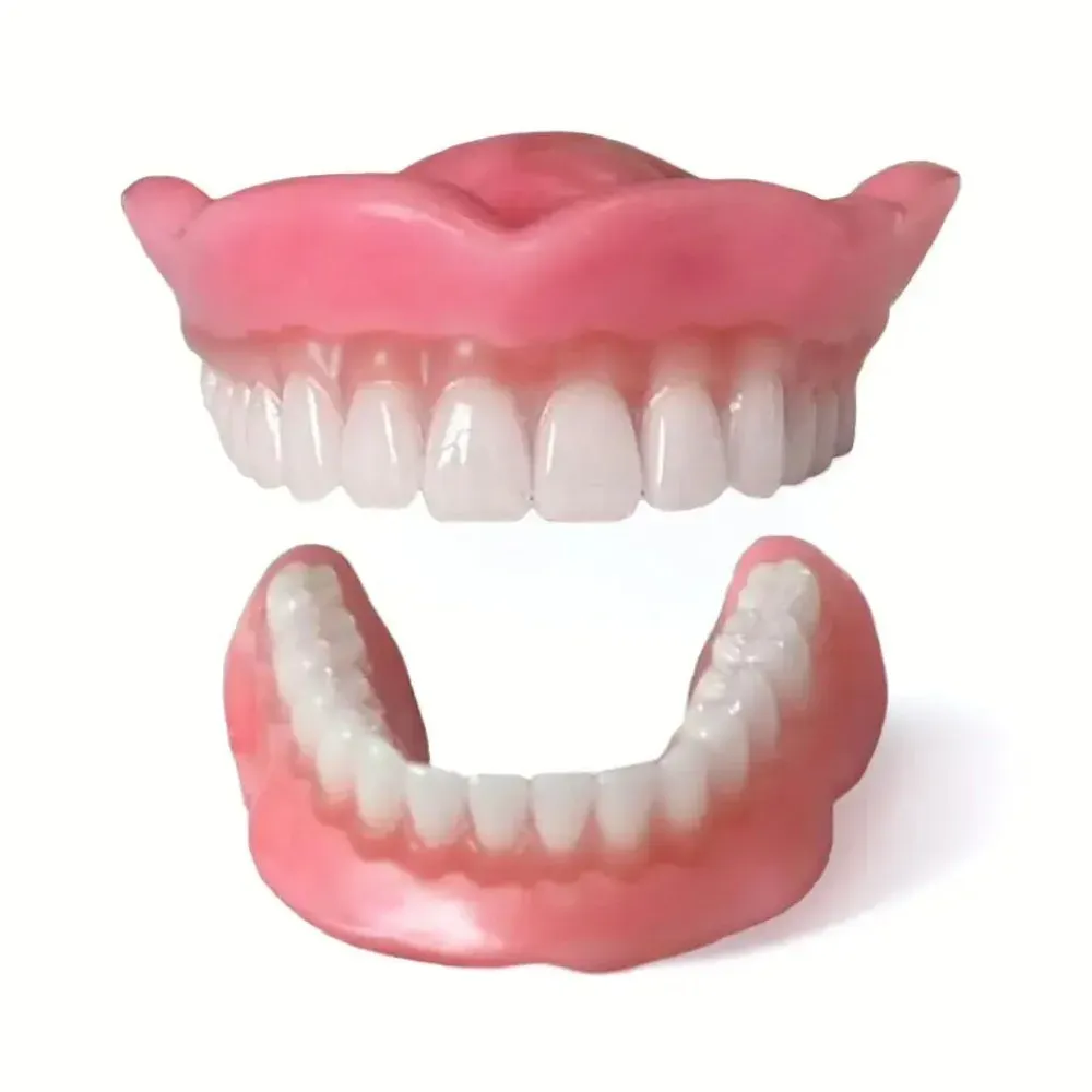 Printed Lucitone denture base fresh off the printer