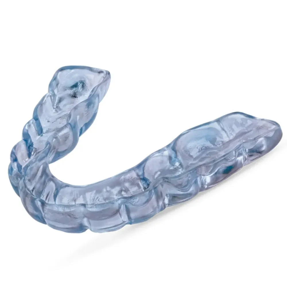Dual-laminate nightguard on a model for occlusal appliance cases