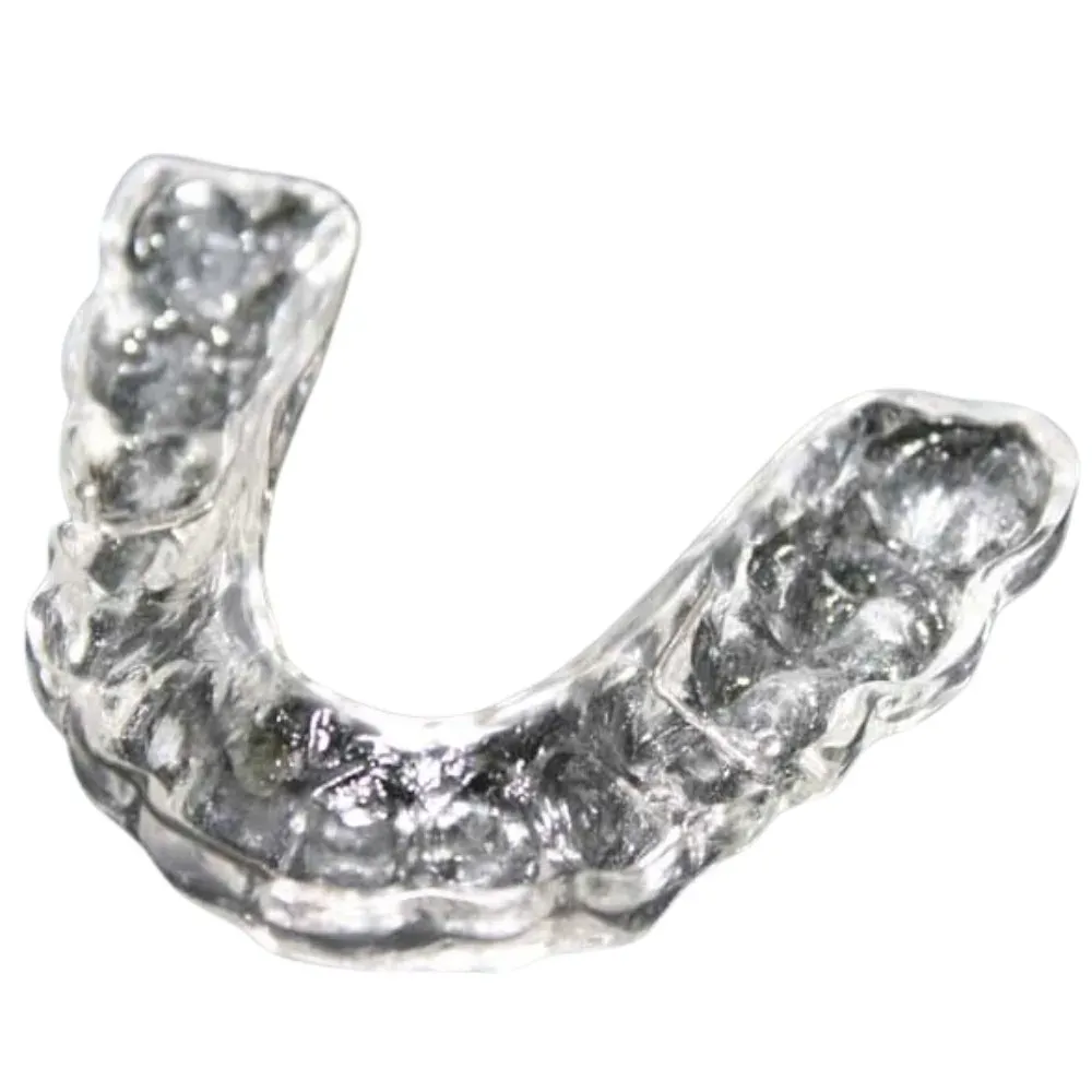 A CLEARsplint being warmed under running water before insertion